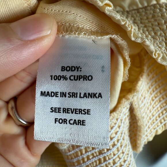 Spartina 449 Charleigh Jacket Lightweight Bomber Wheat Butter Yellow Medium - Picture 7 of 9